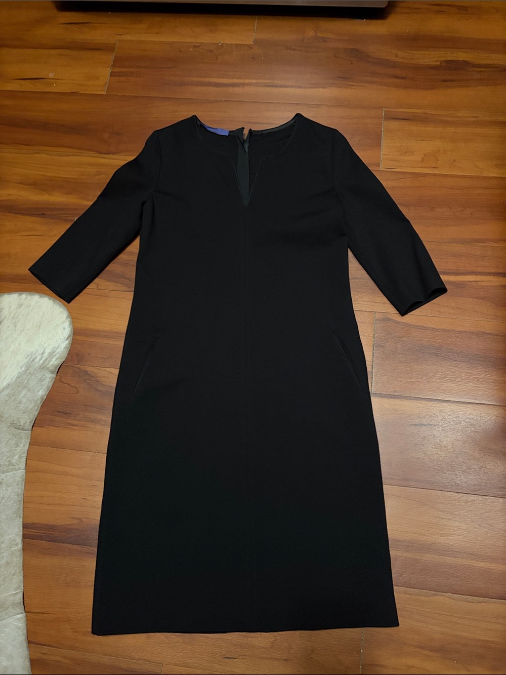 Les Copains Blue Black Midi Sheath Dress